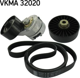 SKF VKMA 32020 - Комплект пистов ремък vvparts.bg