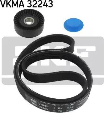 SKF VKMA 32243 - Комплект пистов ремък vvparts.bg