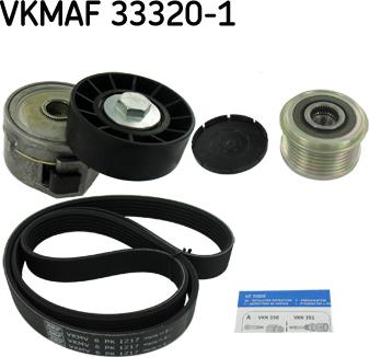 SKF VKMAF 33320-1 - Комплект пистов ремък vvparts.bg