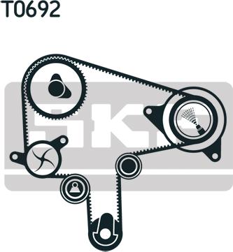SKF VKMC 94920-1 - Водна помпа+ к-кт ангренажен ремък vvparts.bg