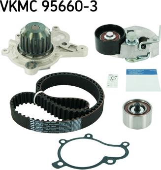 SKF VKMC 95660-3 - Водна помпа+ к-кт ангренажен ремък vvparts.bg