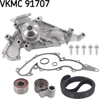 SKF VKMC 91707 - Водна помпа+ к-кт ангренажен ремък vvparts.bg