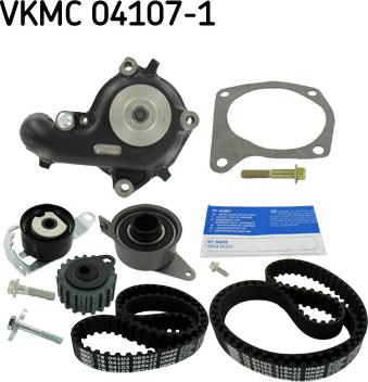 SKF VKMC 04107-1 - Водна помпа+ к-кт ангренажен ремък vvparts.bg