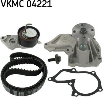 SKF VKMC 04221 - Водна помпа+ к-кт ангренажен ремък vvparts.bg