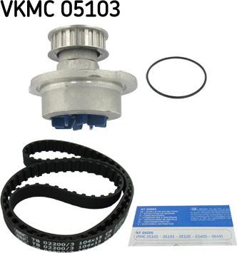 SKF VKMC 05103 - Водна помпа+ к-кт ангренажен ремък vvparts.bg