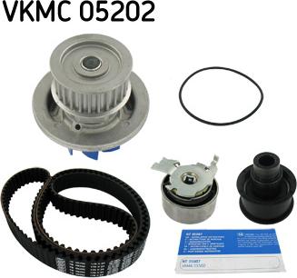 SKF VKMC 05202 - Водна помпа+ к-кт ангренажен ремък vvparts.bg