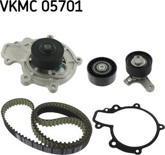 SKF VKMC 05701 - Водна помпа+ к-кт ангренажен ремък vvparts.bg