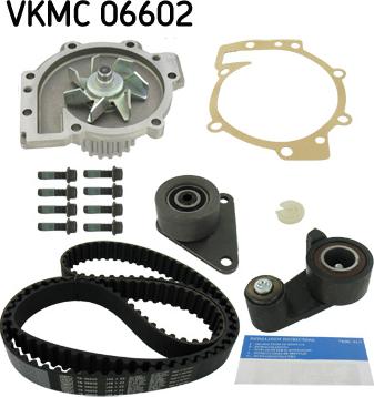 SKF VKMC 06602 - Водна помпа+ к-кт ангренажен ремък vvparts.bg