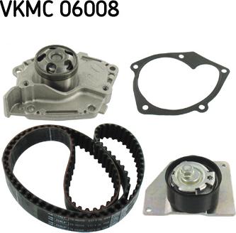 SKF VKMC 06008 - Водна помпа+ к-кт ангренажен ремък vvparts.bg