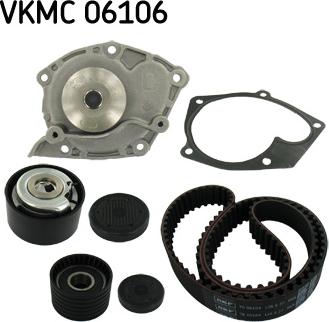 SKF VKMC 06106 - Водна помпа+ к-кт ангренажен ремък vvparts.bg