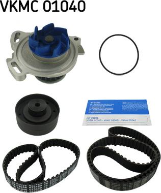 SKF VKMC 01040 - Водна помпа+ к-кт ангренажен ремък vvparts.bg