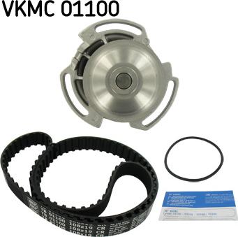 SKF VKMC 01100 - Водна помпа+ к-кт ангренажен ремък vvparts.bg
