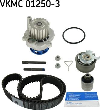 SKF VKMC 01250-3 - Водна помпа+ к-кт ангренажен ремък vvparts.bg