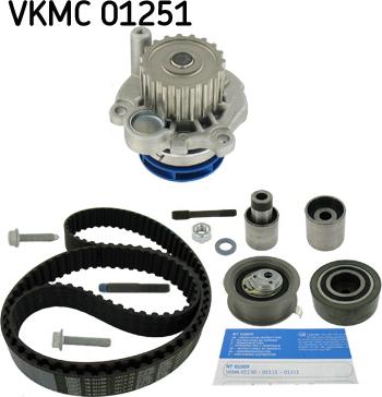 SKF VKMC 01251 - Водна помпа+ к-кт ангренажен ремък vvparts.bg