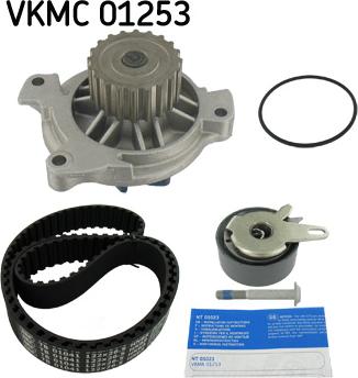 SKF VKMC 01253 - Водна помпа+ к-кт ангренажен ремък vvparts.bg