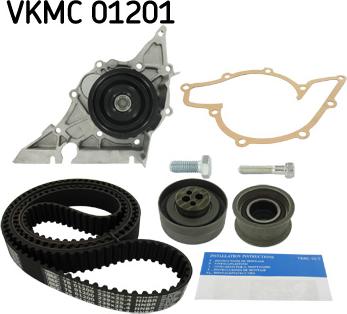 SKF VKMC 01201 - Водна помпа+ к-кт ангренажен ремък vvparts.bg