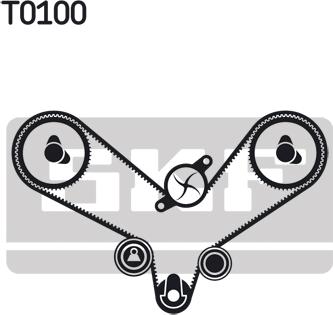 SKF VKMC 01201 - Водна помпа+ к-кт ангренажен ремък vvparts.bg