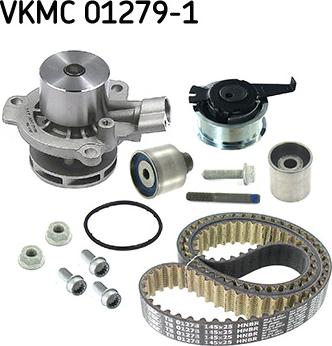 SKF VKMC 01279-1 - Водна помпа+ к-кт ангренажен ремък vvparts.bg