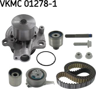 SKF VKMC 01278-1 - Водна помпа+ к-кт ангренажен ремък vvparts.bg