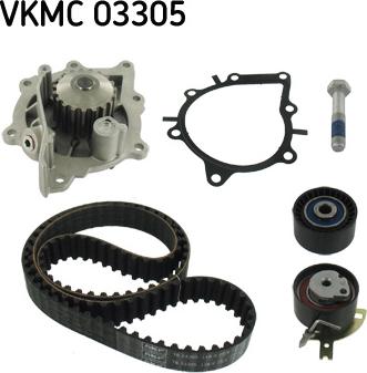 SKF VKMC 03305 - Водна помпа+ к-кт ангренажен ремък vvparts.bg