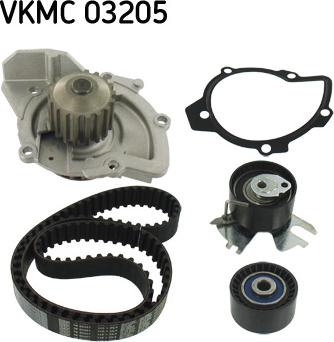 SKF VKMC 03205 - Водна помпа+ к-кт ангренажен ремък vvparts.bg