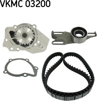 SKF VKMC 03200 - Водна помпа+ к-кт ангренажен ремък vvparts.bg