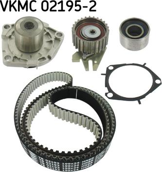 SKF VKMC 02195-2 - Водна помпа+ к-кт ангренажен ремък vvparts.bg