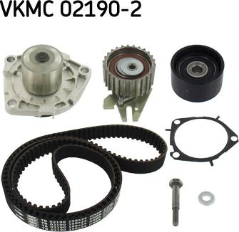 SKF VKMC 02190-2 - Водна помпа+ к-кт ангренажен ремък vvparts.bg