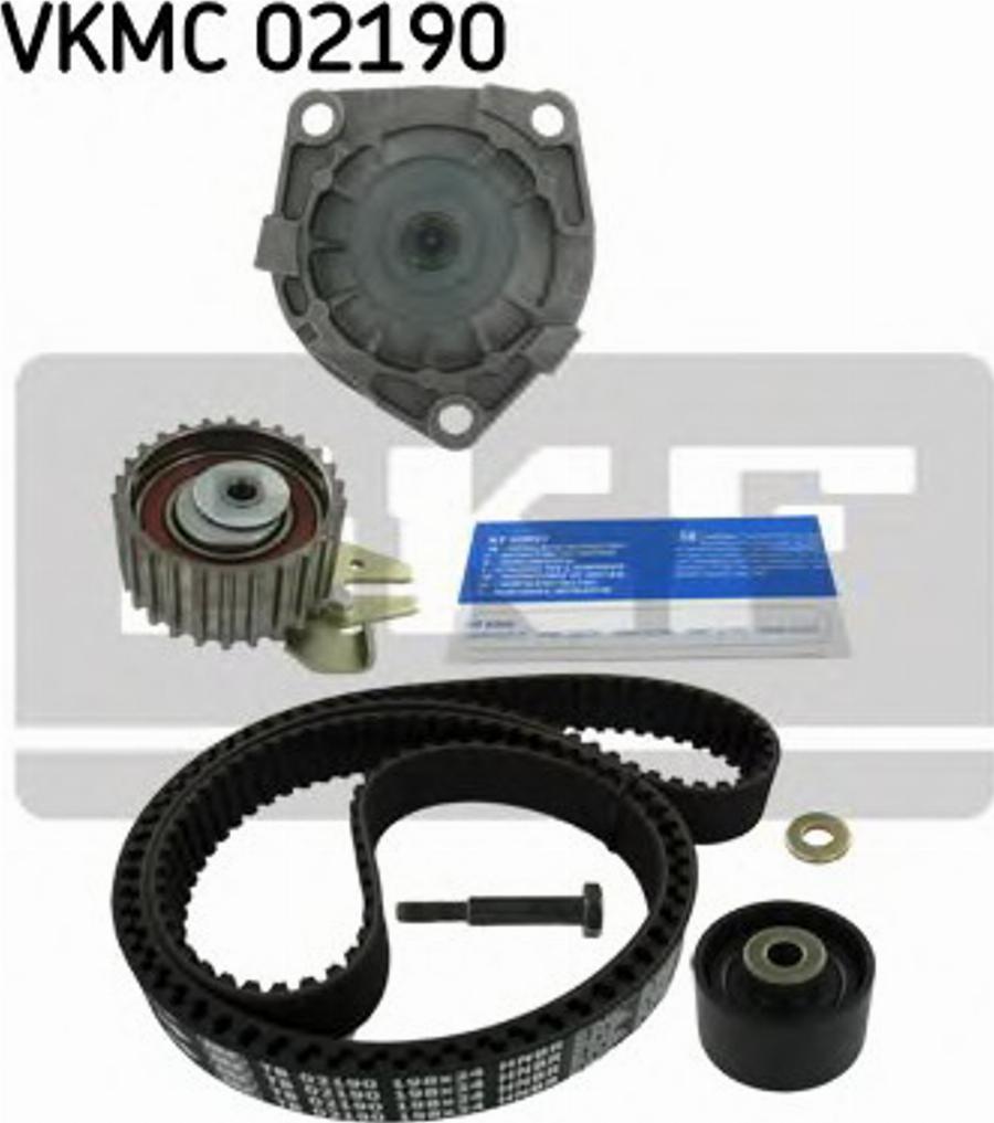 SKF VKMC 02190 - Водна помпа+ к-кт ангренажен ремък vvparts.bg