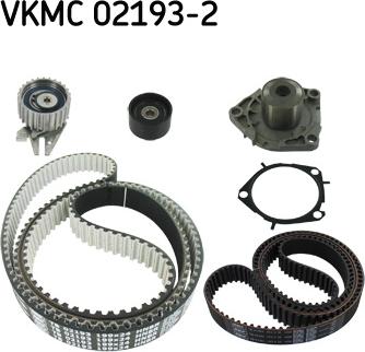 SKF VKMC 02193-2 - Водна помпа+ к-кт ангренажен ремък vvparts.bg