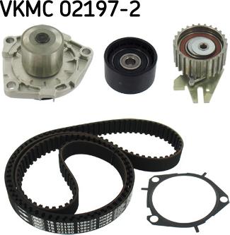 SKF VKMC 02197-2 - Водна помпа+ к-кт ангренажен ремък vvparts.bg