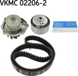 SKF VKMC 02206-2 - Водна помпа+ к-кт ангренажен ремък vvparts.bg