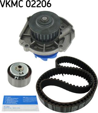 SKF VKMC 02206 - Водна помпа+ к-кт ангренажен ремък vvparts.bg