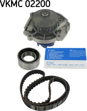 SKF VKMC 02200 - Водна помпа+ к-кт ангренажен ремък vvparts.bg