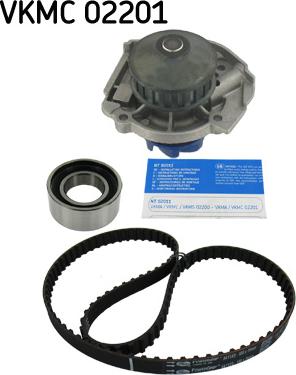 SKF VKMC 02201 - Водна помпа+ к-кт ангренажен ремък vvparts.bg