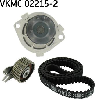 SKF VKMC 02215-2 - Водна помпа+ к-кт ангренажен ремък vvparts.bg