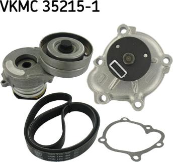 SKF VKMC 35215-1 - Водна помпа + комплект пистови ремъци клиновидно оребряване vvparts.bg