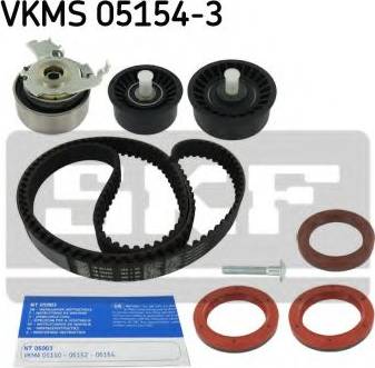 SKF VKMS 05154-3 - Комплект ангренажен ремък vvparts.bg