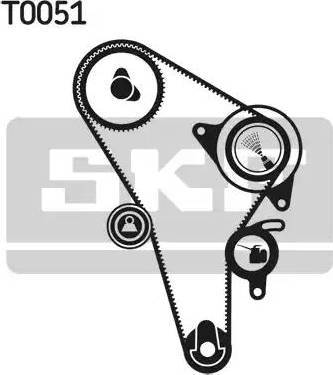 SKF VKMS 01010 - Комплект ангренажен ремък vvparts.bg