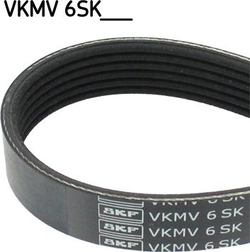 SKF VKMV 6SK684 - Пистов ремък vvparts.bg