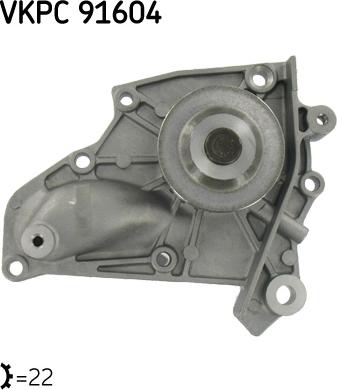 SKF VKPC 91604 - Водна помпа vvparts.bg