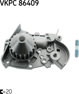 SKF VKPC 86409 - Водна помпа vvparts.bg