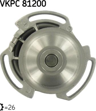 SKF VKPC 81200 - Водна помпа vvparts.bg