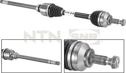 SNR DK59.002 - Полуоска vvparts.bg