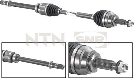 SNR DK55.027 - Полуоска vvparts.bg