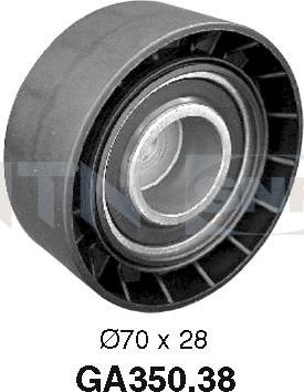 SNR GA350.38 - Паразитна / водеща ролка, пистов ремък vvparts.bg