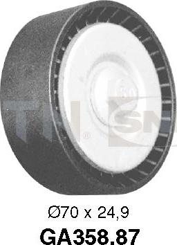 SNR GA358.87 - Паразитна / водеща ролка, пистов ремък vvparts.bg