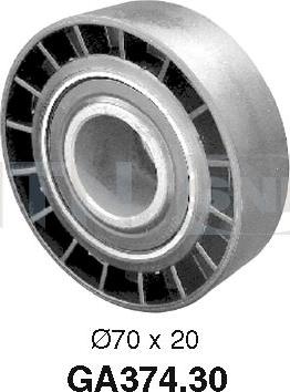 SNR GA374.30 - Паразитна / водеща ролка, пистов ремък vvparts.bg