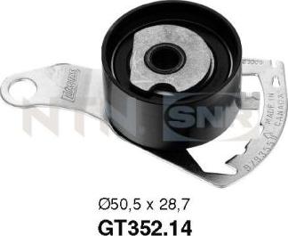 SNR GT352.14 - Обтяжна ролка, ангренаж vvparts.bg