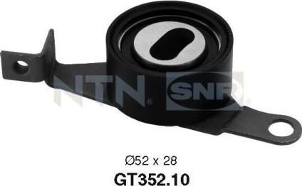 SNR GT352.10 - Обтяжна ролка, ангренаж vvparts.bg